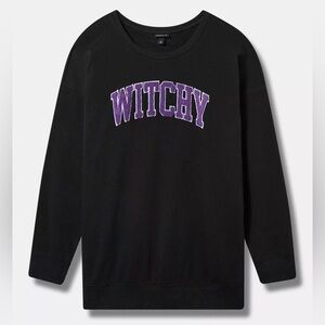 Torrid Witchy Classic Fit Cozy Fleece Crew Neck Sweatshirt